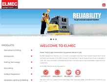 Tablet Screenshot of elmecrental.com